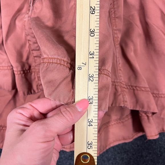 Anthropologie Holding Horses Comfy Boho Shirt Dress Rose Pink High Low Sz 8 - Picture 4 of 12